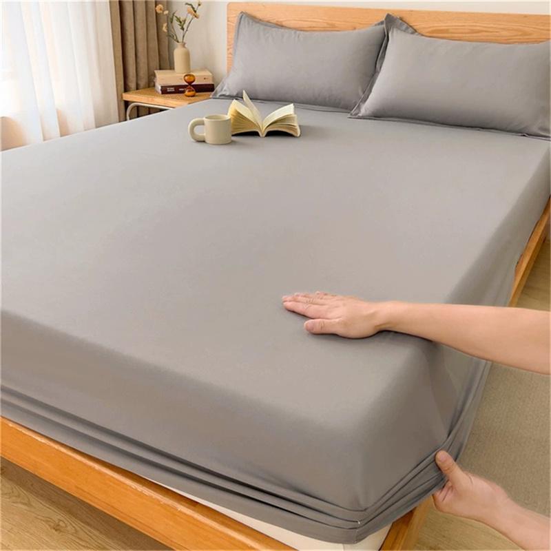 Coprimaterasso Impermeabile Anti Acari Protettore Letto Morbido Traspirante Copri Lenzuolo Tutte le Misure Disponibili (Liscio)