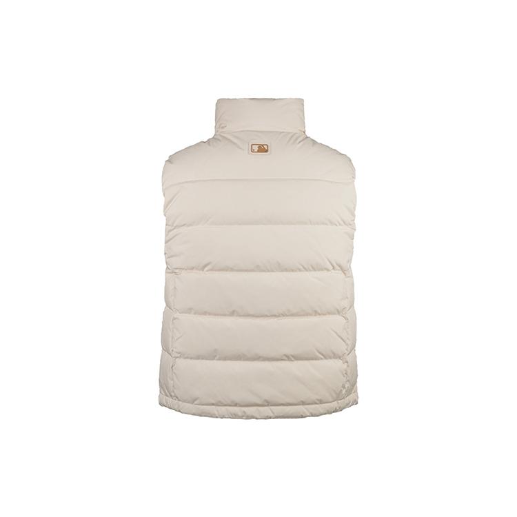 New MLB Down Vest Unisex Ivory White 31DV01061-43I