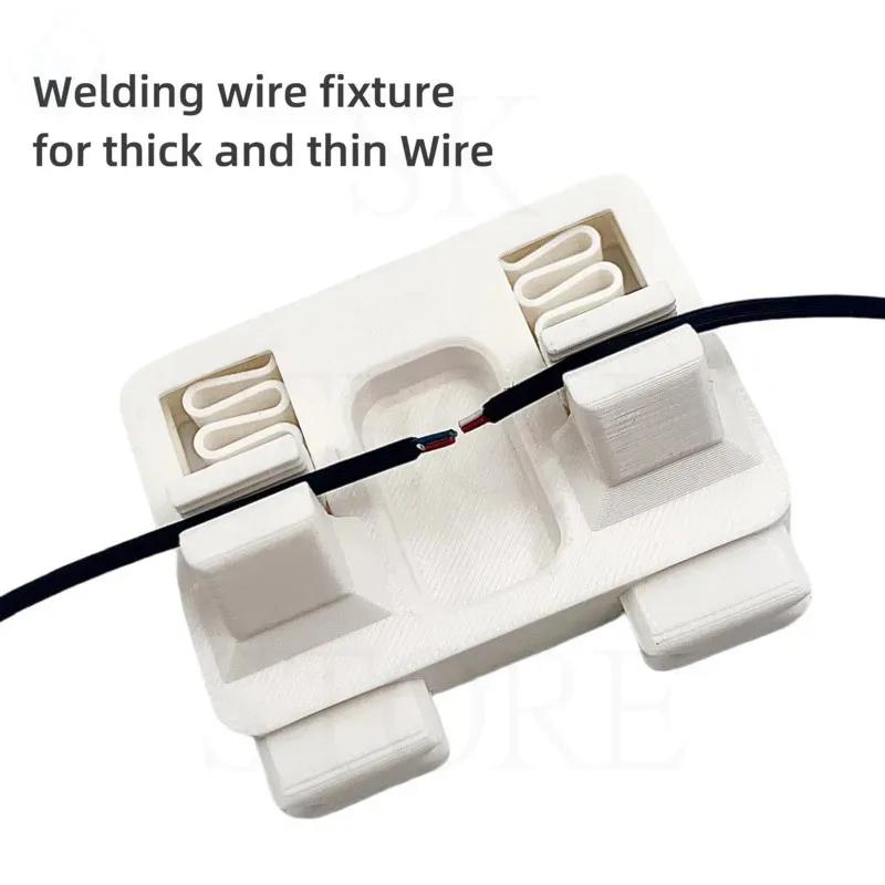 ABS Welding Wire Fixture Soldering Wire Holder Bracket Welding Table Clamp Fixed Clamp For Thick & Thin Wire Clamp Cable Holder