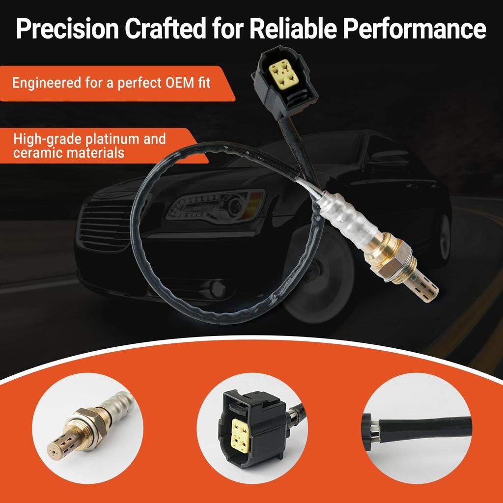 4Pcs Oxygen Sensor Upstream Downstream O2 Sensor Compatible With Chrysler 300 Town & Country, Jeep Grand Cherokee Wrangler, Dodge Durango Dokota