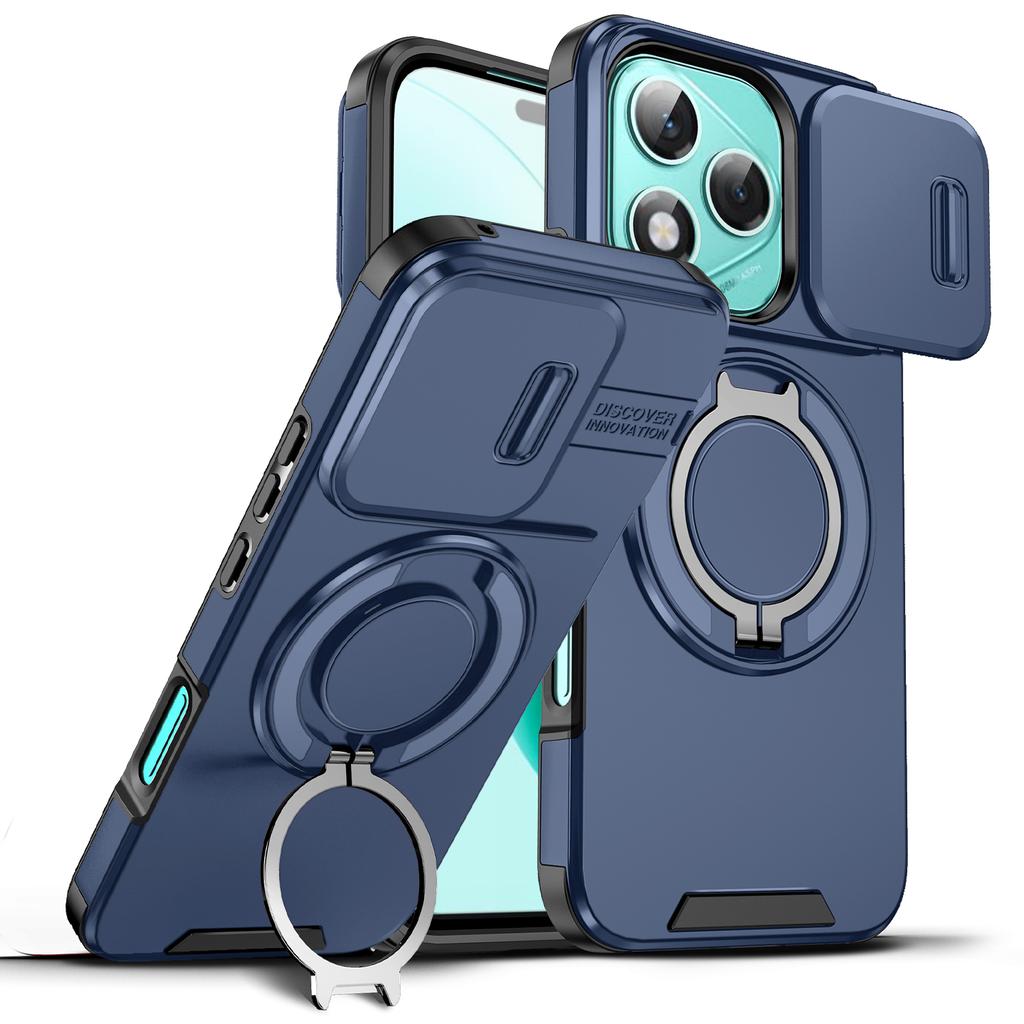 For Honor 400Pro 400 Lite X9c Smart 360 Degree Rotating Magnetic Bracket for Honor Magic7 Lite With Camera Protection Phone Case