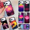 Synthwave Sun Neon 80's Phone Case For iPhone 17 Air 14 15 13 12 Max Cover For Apple 16e 11 Pro Max Plus Coque