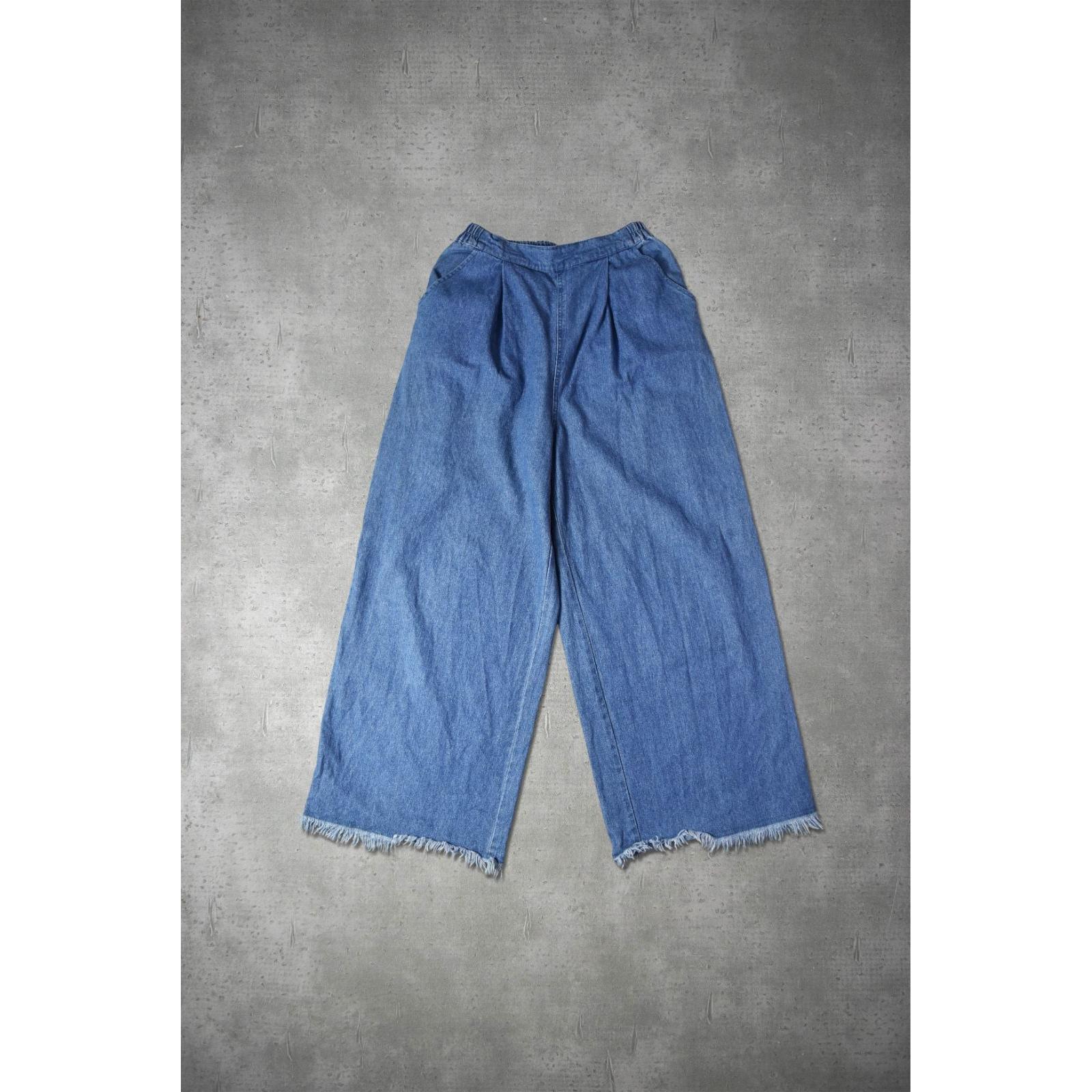 earth music&ecology earth music&ecology denim wide pants F 52-1-6