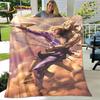 Jojo's Bizarre Adventure  Anime Soft Plush Blanket,Flannel Blanket Throw Blanket for Living Room Bedroom Bed Sofa Picnic Cover