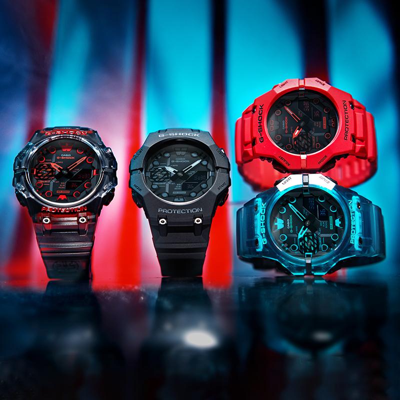 Casio G-SHOCK Series Dimensional Era Sports Waterproof Chronograph Bluetooth Quartz Movement Resin Strap Japanese and Korean Watch Men's GA-B001G-1APR