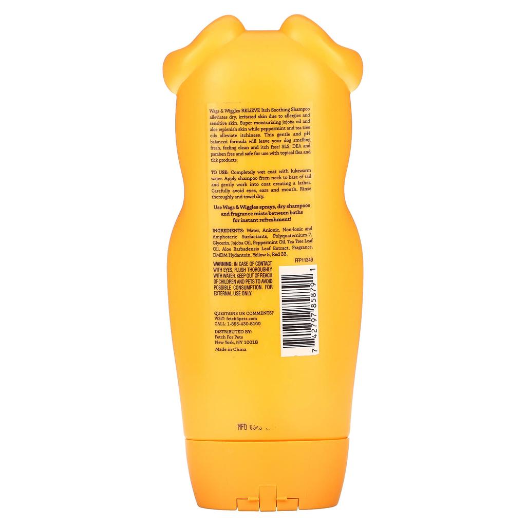 Wags & Wiggles, Anti-Itch Soothing Shampoo, Tropical Mango, 473 Ml (16 Fl Oz)