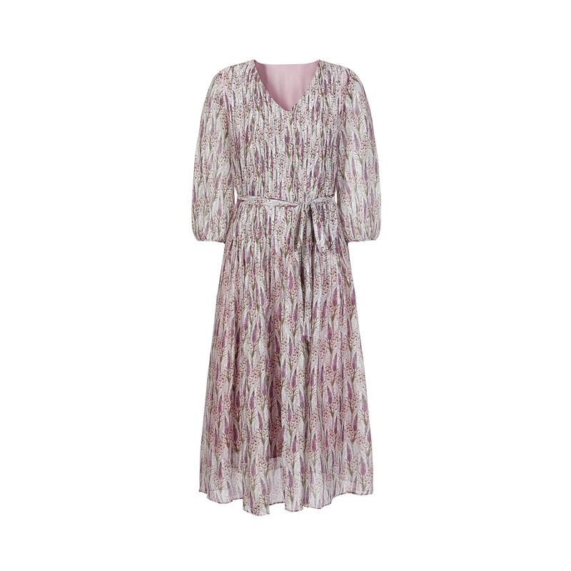 JZ Annercll Elegant Retro Draped Dress