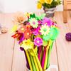 1Pc Soft Silicone Flowers Neutral Pen Colorful Flowers Ballpoint Pen 0.5mm Black Ink Pen School Office Stationary for Gift