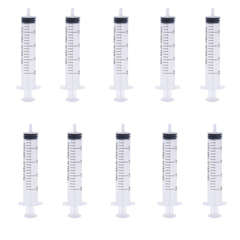 Wholesaale  1ml-10ml 10-20Pcs  Plastic Reusable Nutrient Syringe Hydroponics l Measuring  For Kithchen Too