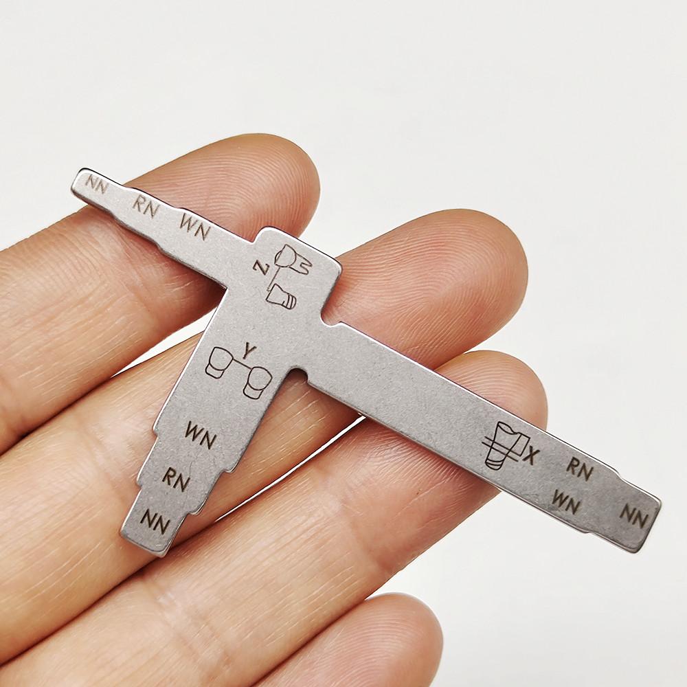 Dental Implant Measuring Ruler for Interdental Distance Implant Locating Cliper T Shape Measuring Gauge