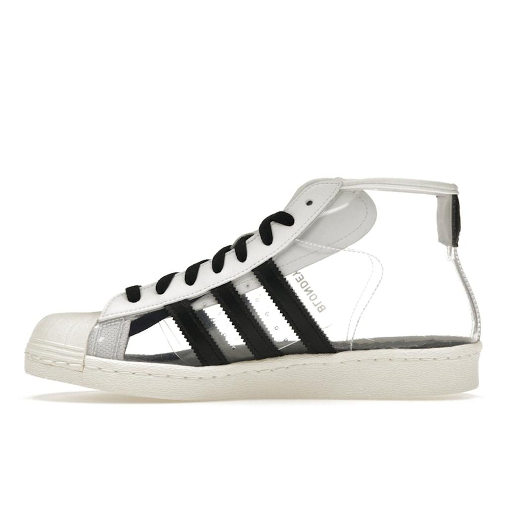Blondey McCoy x adidas Pro Model ADV Clear Unisex Sneaker Weiß Wolkenweiß Kernschwarz IG0843