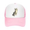 Playful Winking Tabby Pop Portrait Mesh Baseball Cap Casual Hat Outdoor  For Womens Unisex FeUnisex
