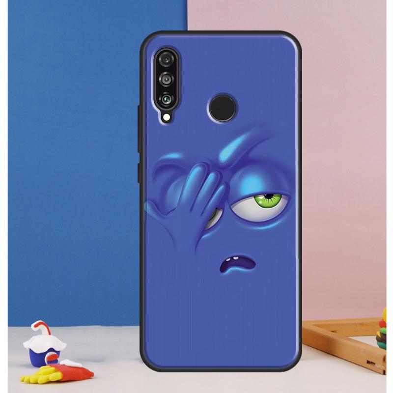 3D funny face Cute Case For Huawei Nova Y70 Y60 Y90 Y61 Y91 Y72 Y73 12s 12i 11i 8i 9 10 SE P30 P40 Lite P60 Pro