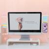 Monitor Memo Board Acrylic Message Panel Transparent Side Mount for Computer Monitor Multi-Functional Clip Phone Stand And Ruler Office Desk Organizer