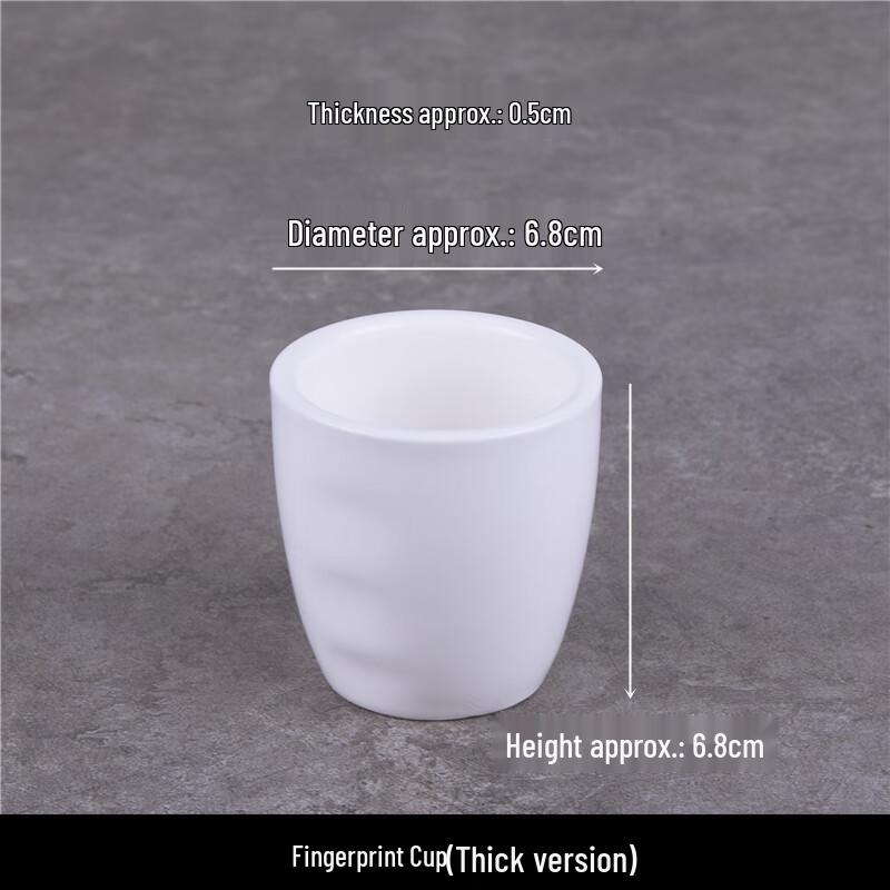 

Pure White Ceramic Teacups