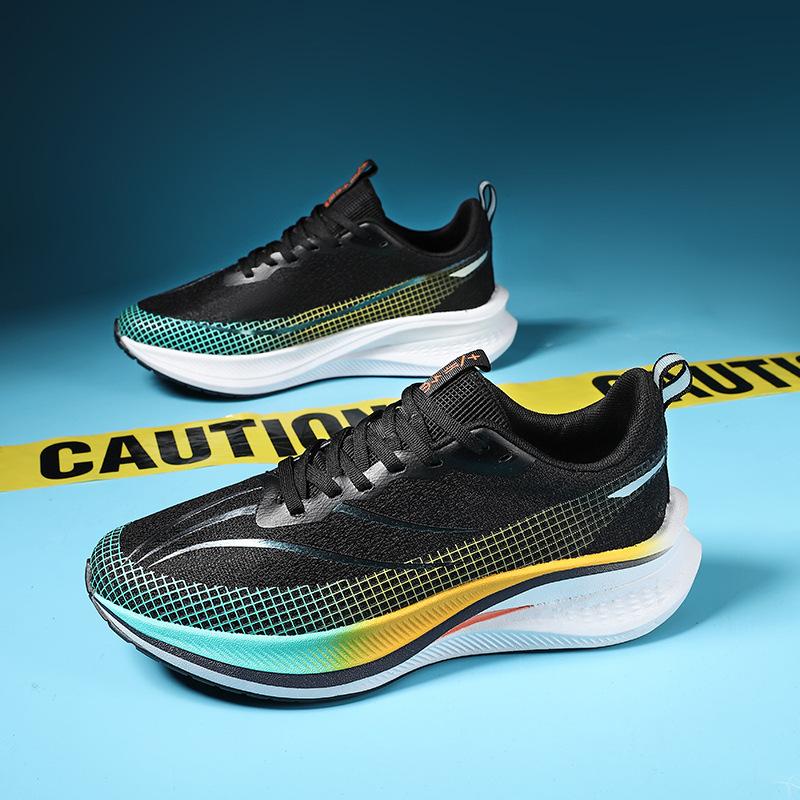Chitu 7 Middle School Students Men's and Women's Running Shoes Mesh Breathable Professional Racing Shock Absorption Carbon Board Running Shoes Non-sli