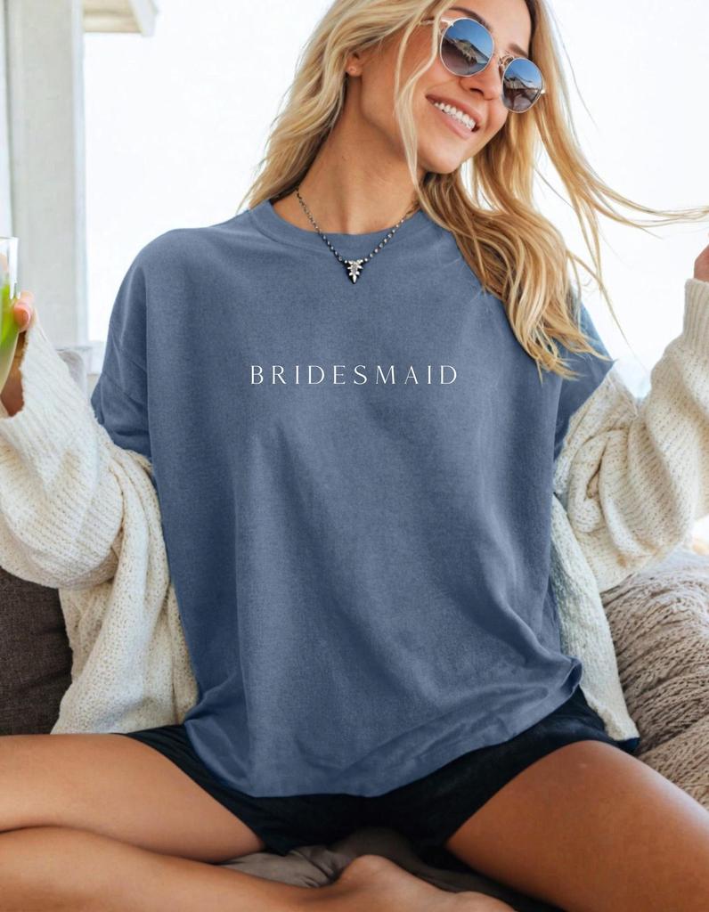 Bridesmaid Shirt , Comfort Colors T Shirt , Bachelorette Bridesmaid Shirt , Bridal Shower Gift , Bridesmaid GIft , Wedding Shirt