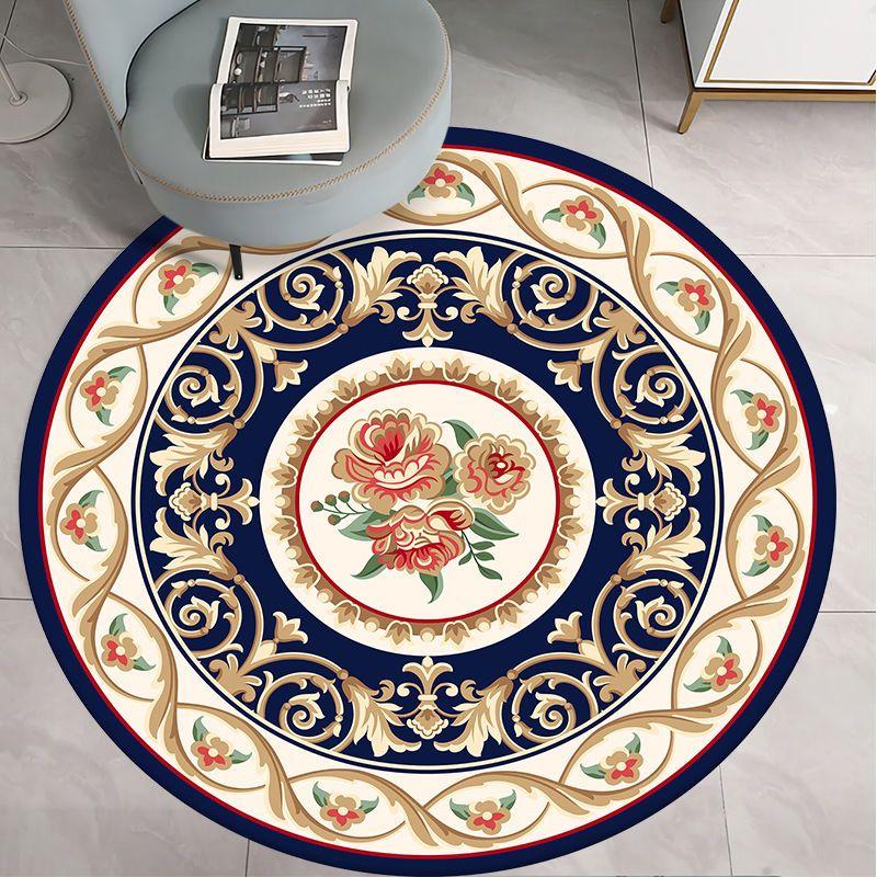 Round Carpet for Living Room Bed Room Floor Carpets Home Decor 3D Printed Rugs Anti-slip Mat