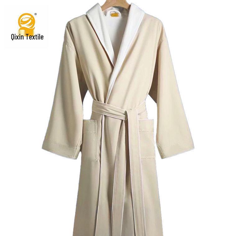 Luksusowy Szybkoschnący Szlafrok Unisex: Długie, Wodochłonne i Odprowadzające Pot na Wiosnę/Jesień