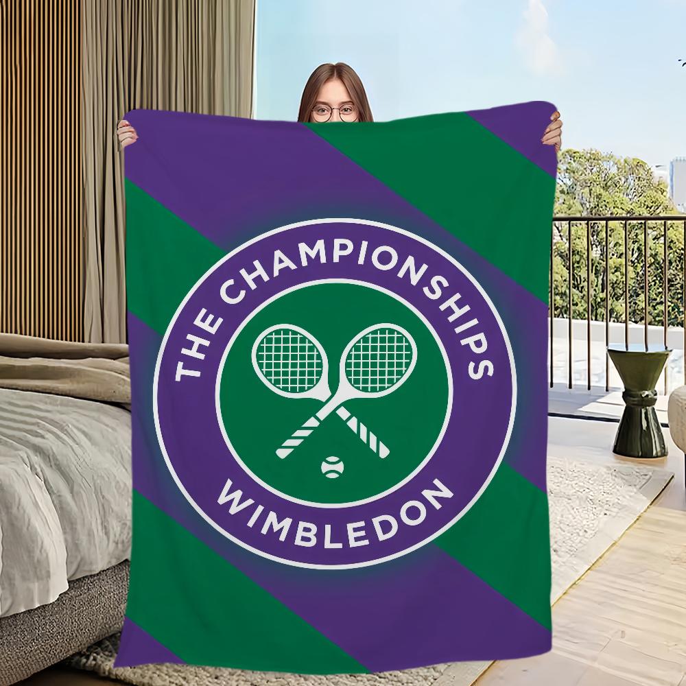comfort warm soft c-Championships plush blanket w-Wimbledon for sofa living fashion room office bedroom travel Flannel gift