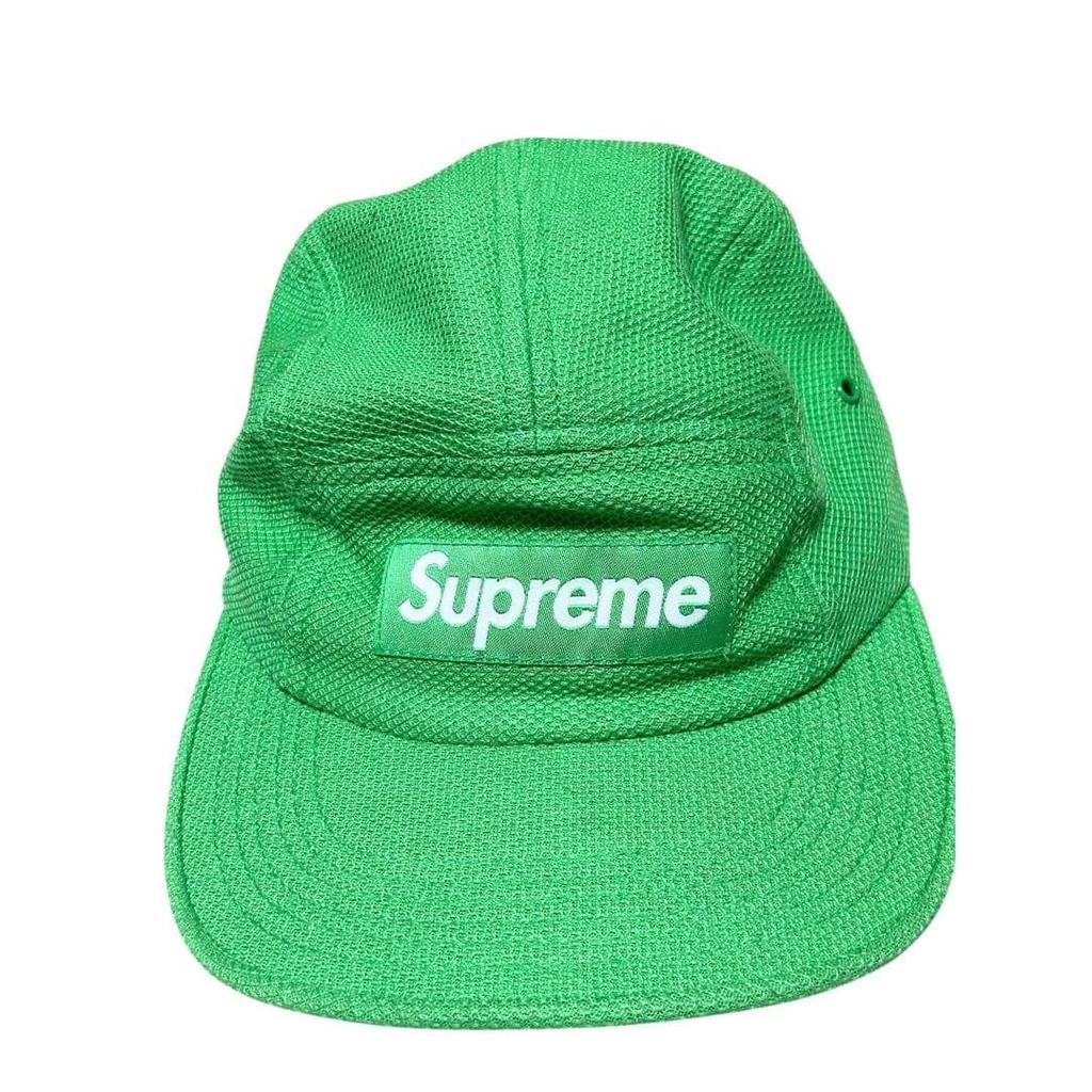 Used Supreme Pique Knit Camp Cap Green 2015ss