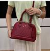 Women's Vintage 2025 Ostrich Pattern Large Capacity Handbag - Single Shoulder/Crossbody