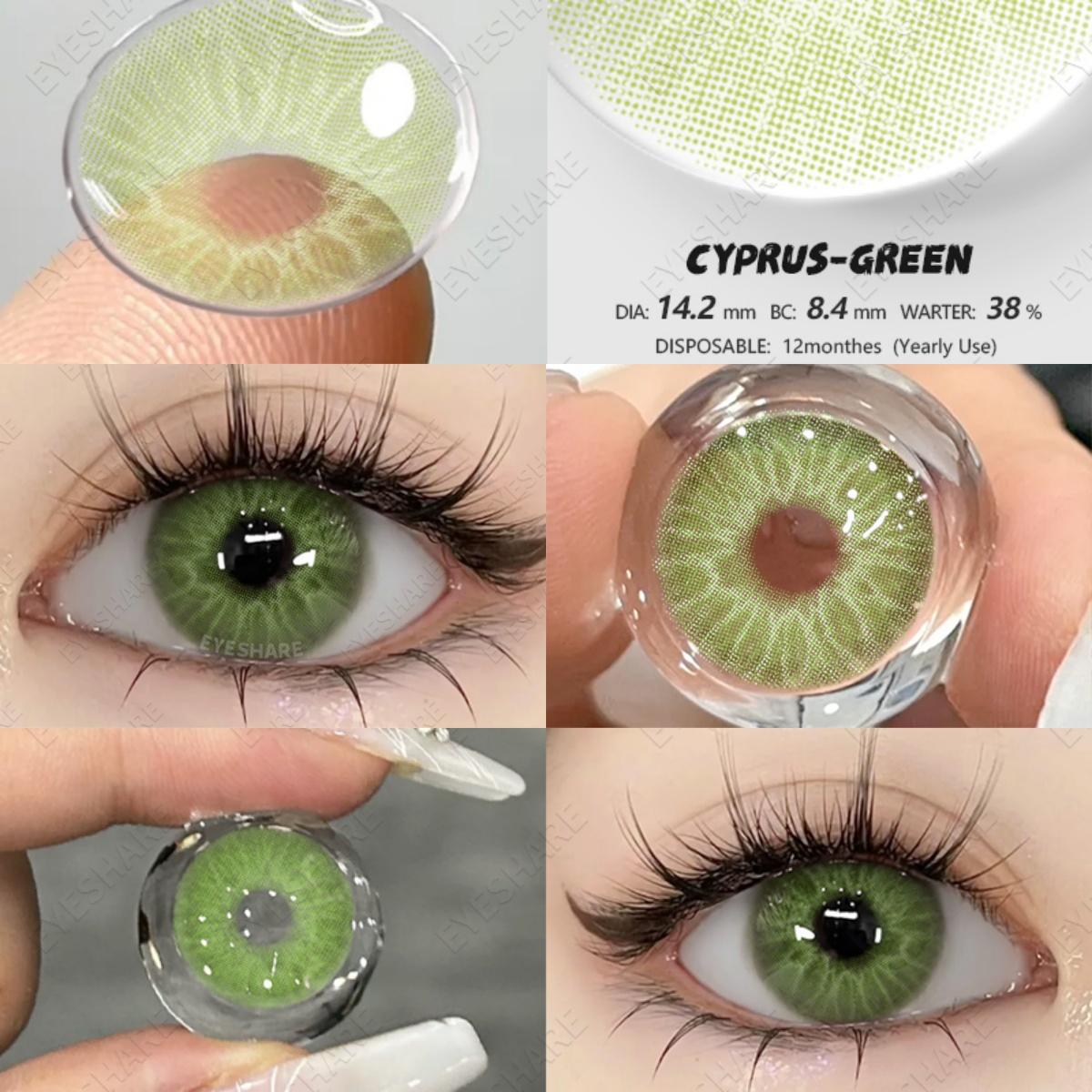 

EYESHARE Цветные контактные линзы Синие контактные линзы Коричневые линзы для очков Зеленые контактные линзы Серые натуральные линзы 1 пара 0
