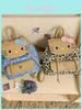 Hello Kitty Small Backpack With Leopard Pattern Pu Material For Daily Casual Use