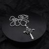 Retro Rose Cross Hip-Hop Necklace: European & American Style, Cool Disco Chain for Men & Women