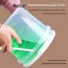ZISIZ Food-Grade Round Plastic Storage Bucket with Lid