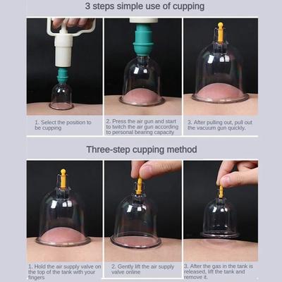 1 unidad Ventosa de Vacío Masajeador Latas Medicina China Fisioterapia Ventosas Anticelulíticas Masajeador Corporal Cuidado Salud