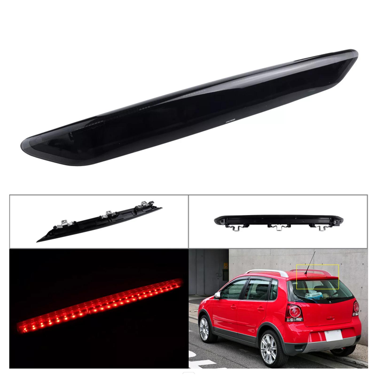 

Black Rear High Level Third Brake Light Stop Lamp For VW Polo MK4 9N 2002-2009