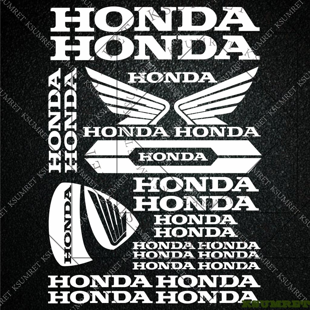 For Honda Stickers Motorcycle Sticker Decal Helmet Moto Modification Reflective Decals