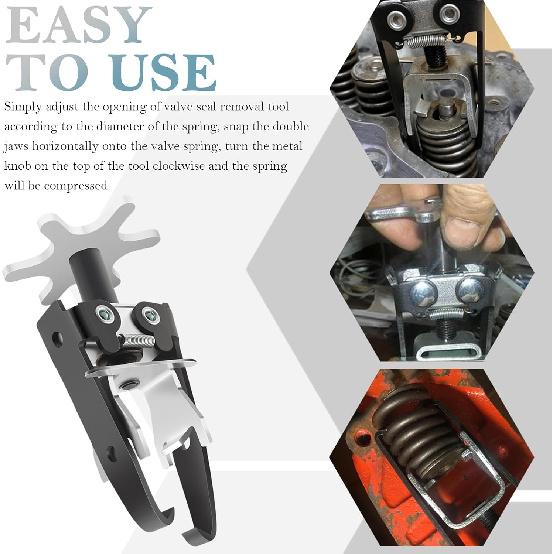 OFBAND Overhead Valve Spring Compressor Tools Adjustable,Valve Spring Tool Removes Value Springs Without Remove Cylinder Head,Universal Carbon Steel