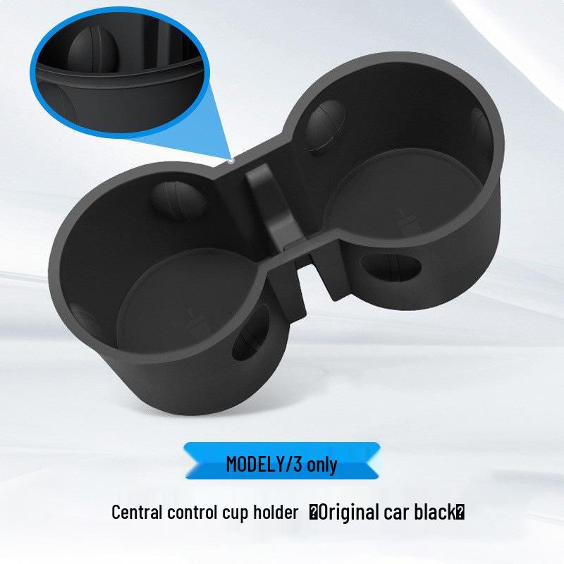 

Tesla Model Y/3 Cup Holder Limiter & Coaster – Cross-Border Compatible Console Modification Accessory