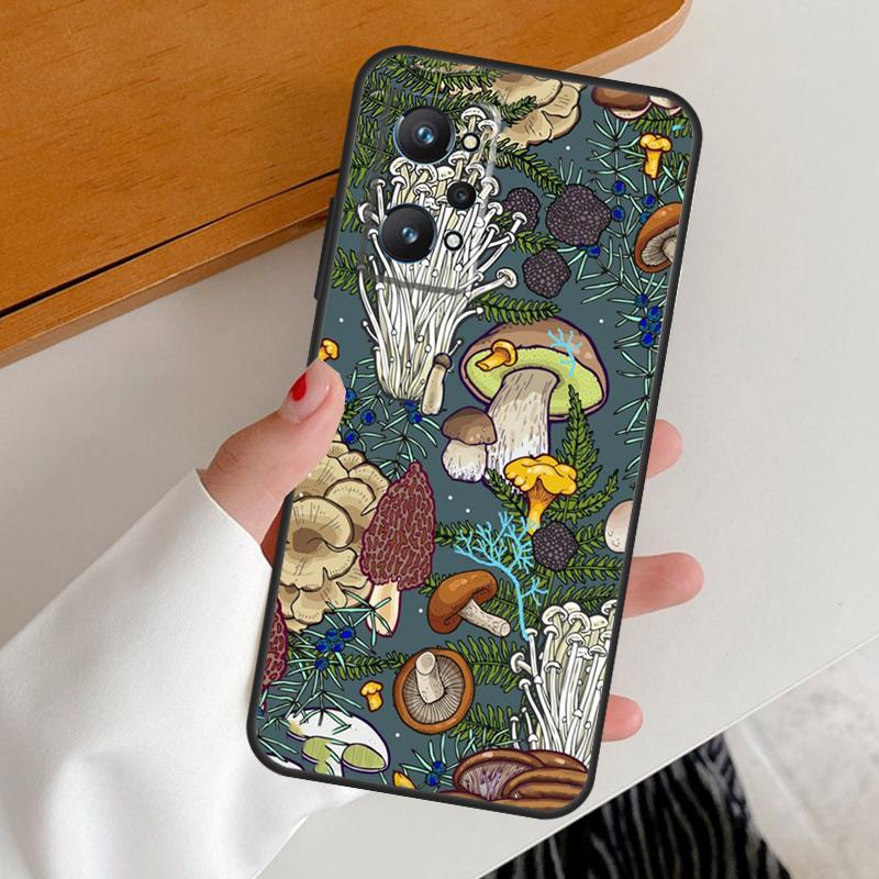 Wild Forest Mushroom For Realme GT7 GT6 15 Pro 10 11 12 13 14 Pro Plus C65 C63 C61 C55 C51 C53 C35 C75 C67 Case