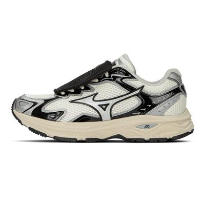 Racer S Running Shoes Unisex Low Top Beige Apricot/Black/Silver Mizuno D1GH243701