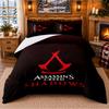 Literie Motif Assassin's Creed Ensemble 3 Pièces Drap et Taies d'Oreiller Pour Chambre Intérieure