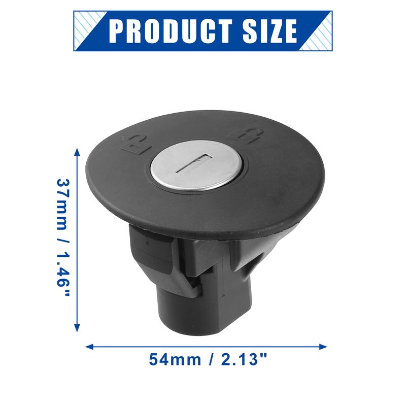 X Autohaux 8U5Z-9C268-B Car Locking Lock Fuel Plug Gas Cap Oil Fuel Tank Filler Cover with Key for Ford Explorer 2008-
