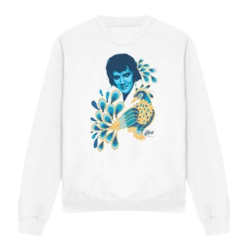 Elvis Unisex Adult Peacock Sweatshirt