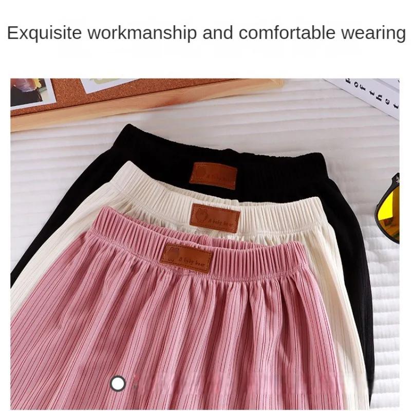 Dziecięce letnie spodnie przeciw komarom, elastyczne mankiety, chłodzące, skrócone spodnie, antybakteryjne, lekkie, outdoorowe, unisex, oddychające, wygodne, projekt