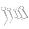5PCS Saxophone Pad Repair Tool Lightweight Portable Metal Silver Saxophone Leveling Rings Pad