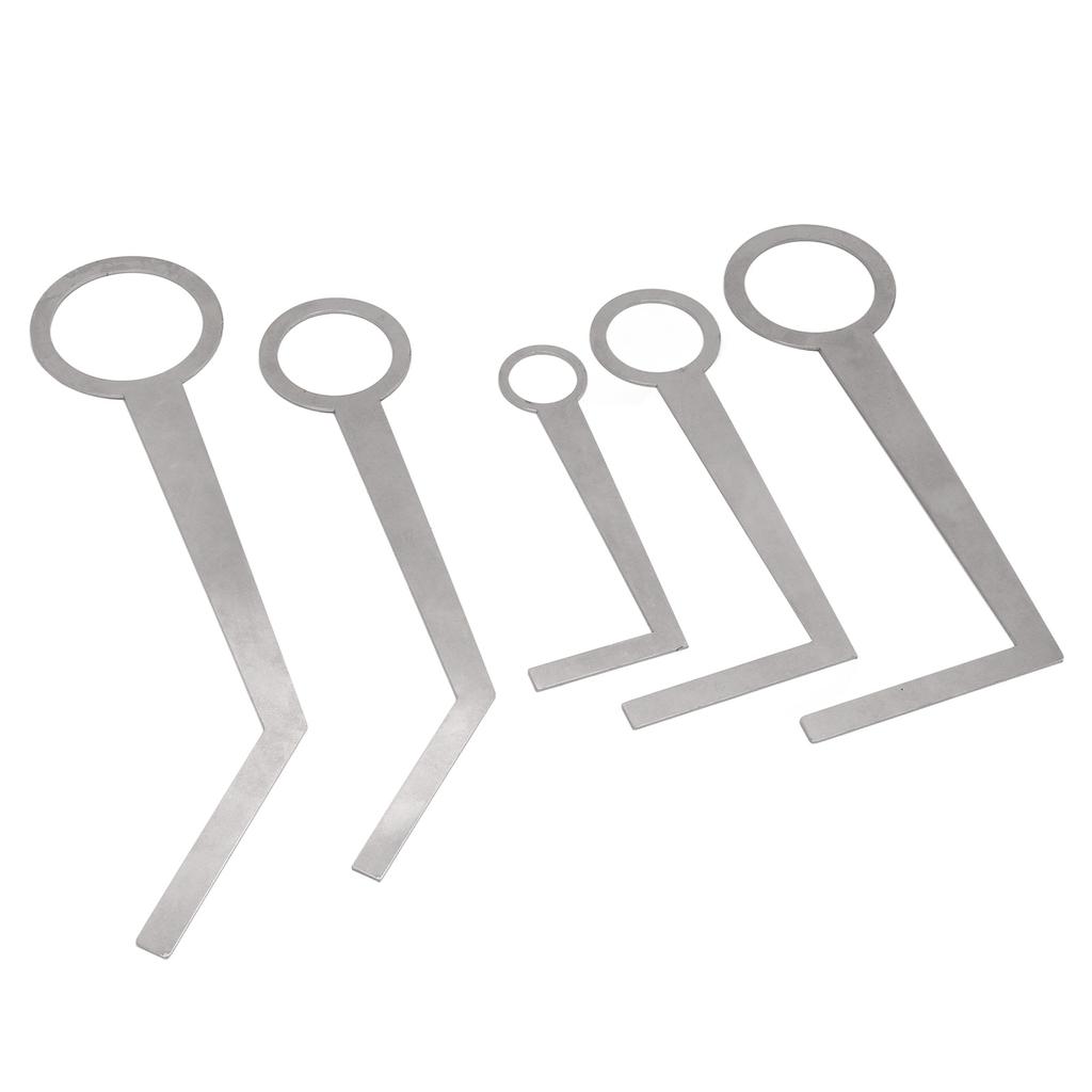 5PCS Saxophone Pad Repair Tool Lightweight Portable Metal Silver Saxophone Leveling Rings Pad