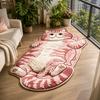 Easy to Clean Home Decor Carpet Anti-fouling Cartoon Carpet Funny Cat-Shaped Area Rug  Living Rooms