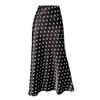 Taglie comode satin vita alta vintage pois estivo casual lungo per donna gonne gonna da donna