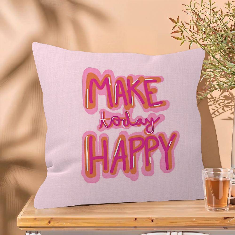 Nordic More Amor Por Favor Colorful Eclectic Pink Love Girls pillow cover sofa cushion cover home room decoration children gift