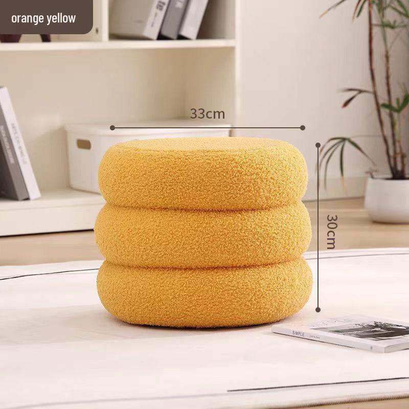 

Круглый табурет из овечьей шерсти - Детский диван, Простая подушка и Сиденье для переобувания