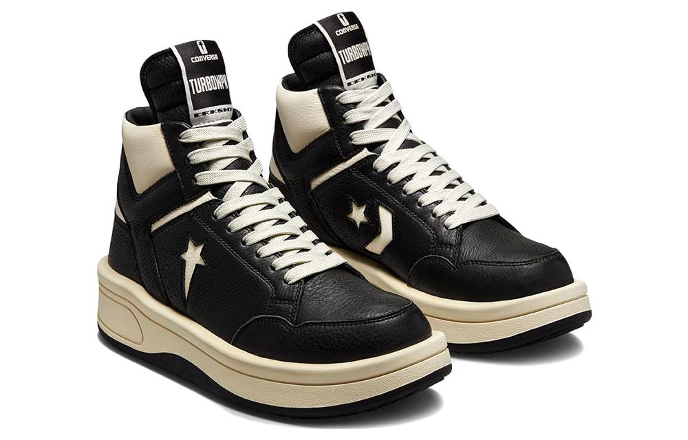 Converse TURBOWPN Mid Rick Owens DRKSHDW Black Cloud Cream A03945C