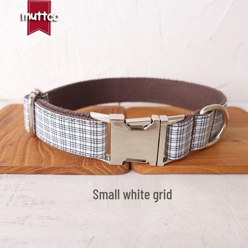 MUTTCO Personalized Zinc Alloy Dog Collar UDC-102 Extra Large