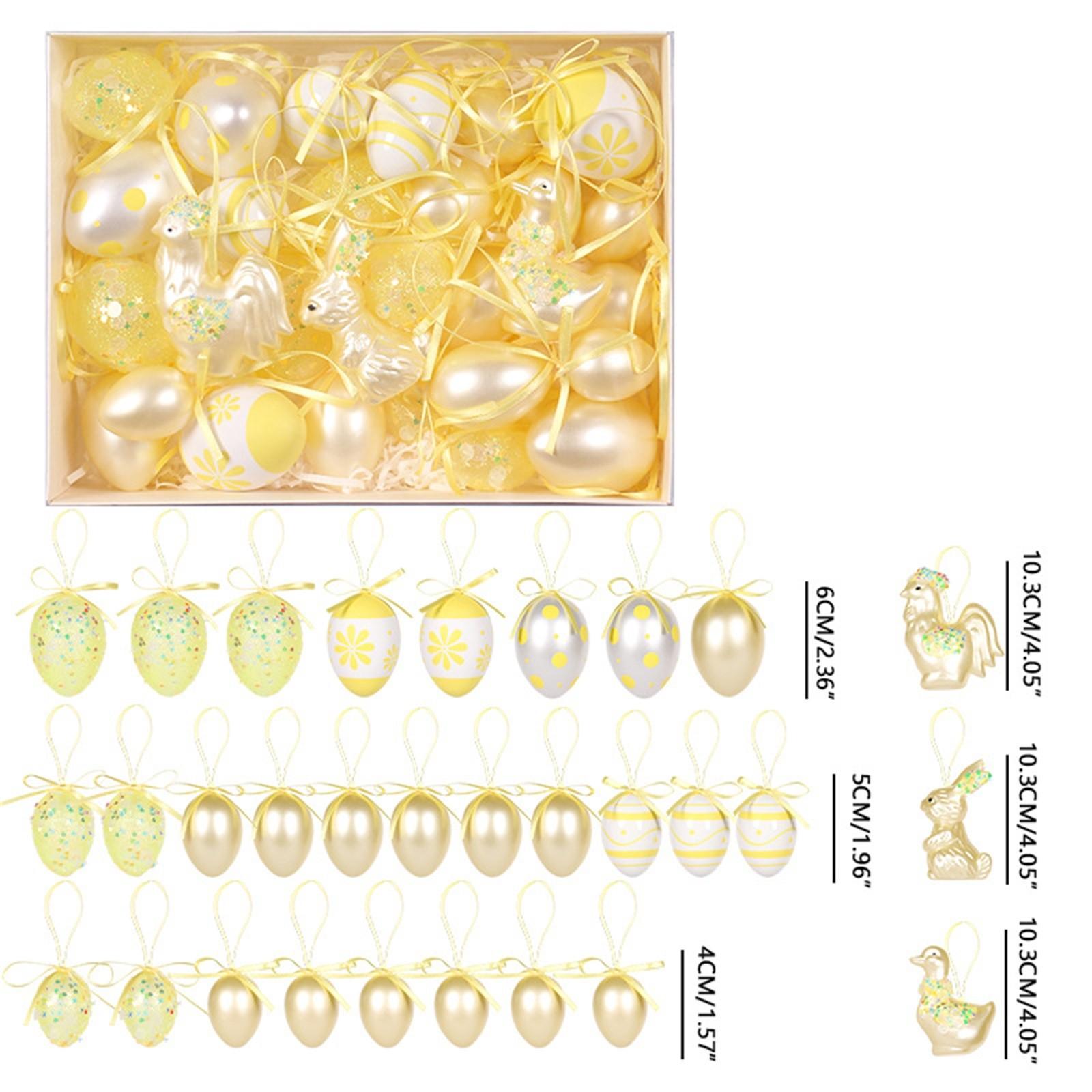 

Пасхальные украшения, расписные кролики, цыплята, воскрешенные яйца, подарочные коробки с подвесками, украшения для праздничных вечеринок One Size жёлтый